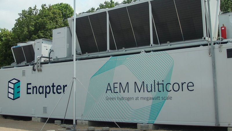 Container des AEM-Elektrolyseurs
