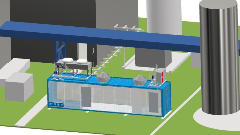 Das Grafik zeigt die geplante Anlage des H2Giga-Projekts IntegrH2ate.