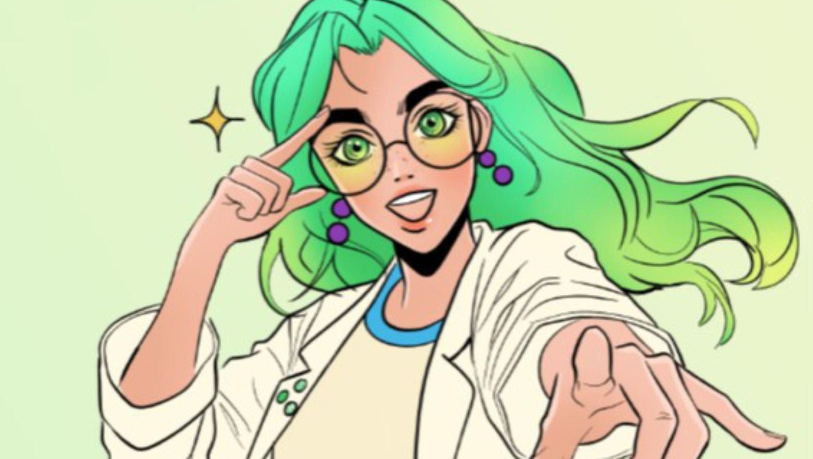 Das Bild zeigt die Comic-Figur Electra.