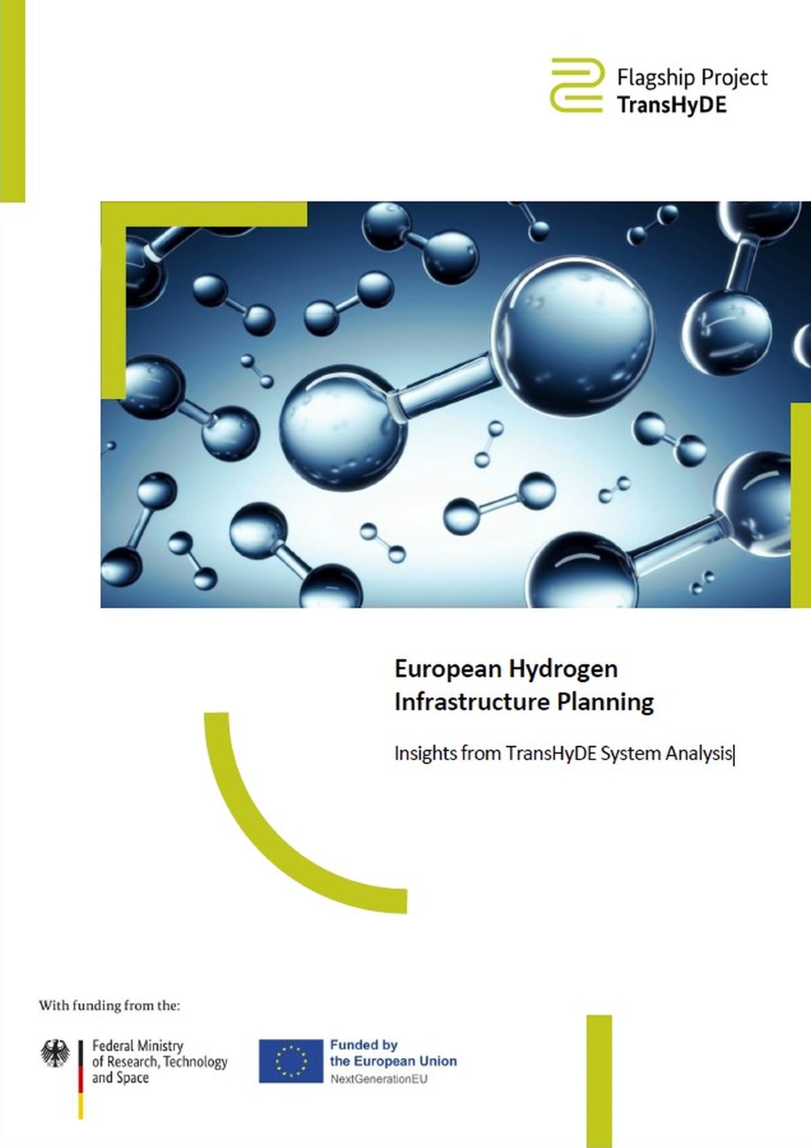 Titelblatt des Whitepapers. Zu sehen ist eine grafische Darstellung mehrerer Wasserstoff-Moleküle.