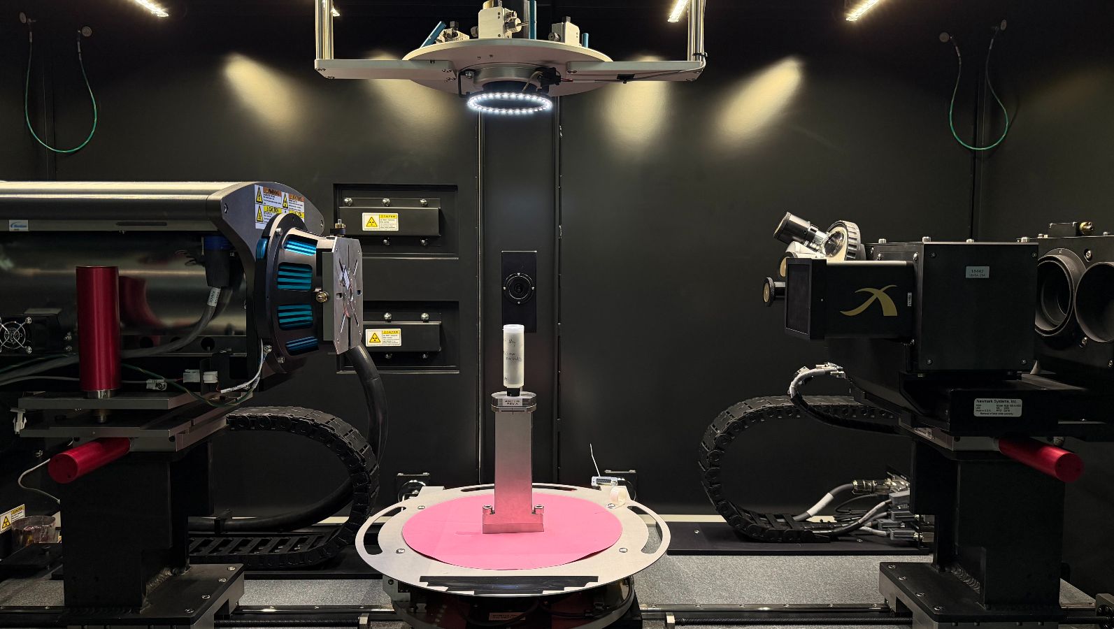 Das Bild zeigt einen Teststand an der Bergakademie Freiberg